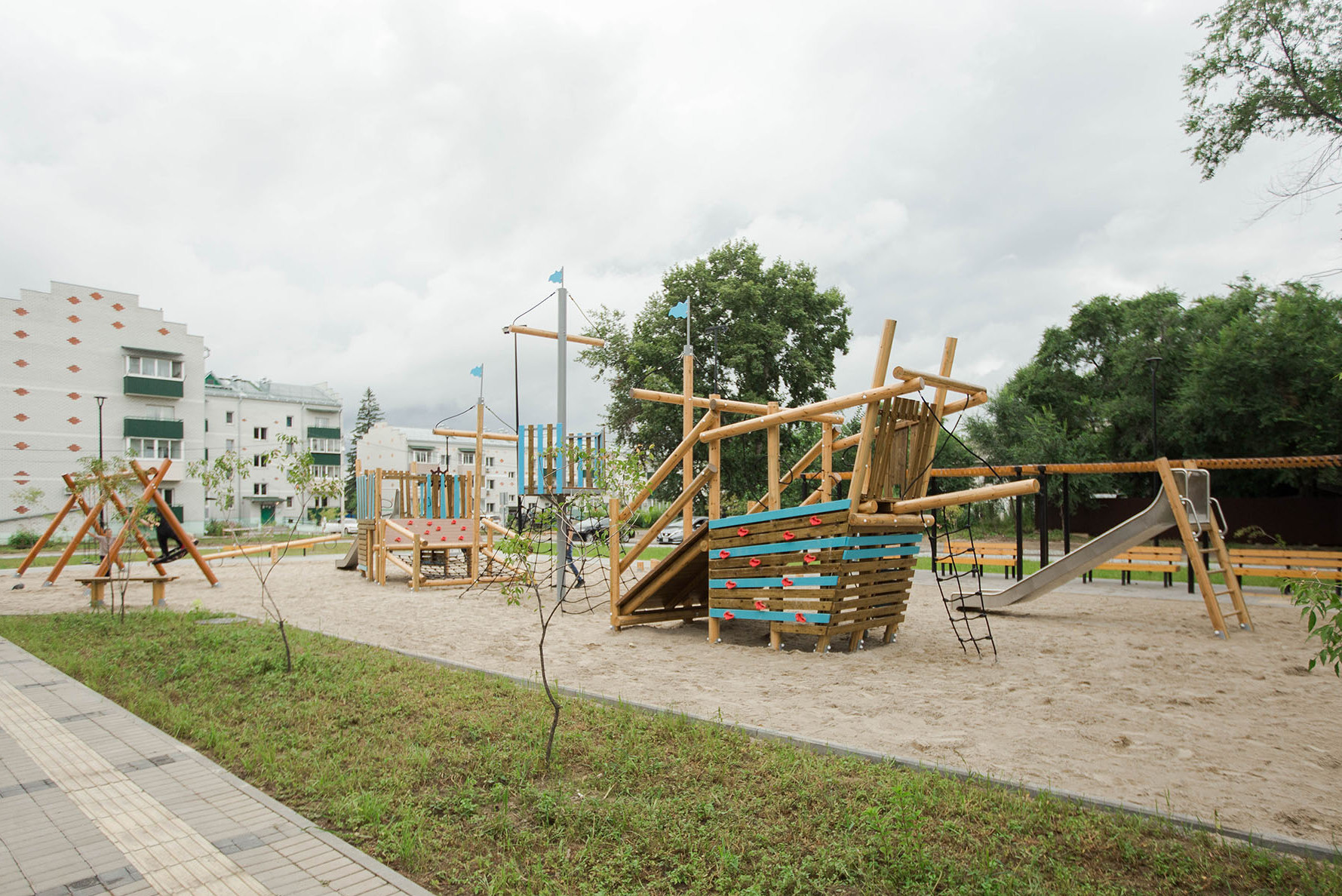 Сквер на улице Куйбышева в Свободном