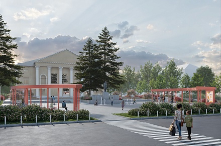 «Площадь Прогресса: сохраняя память, открывая будущее». Благоустройство центральной площади на улице Ленинградской, дом 40